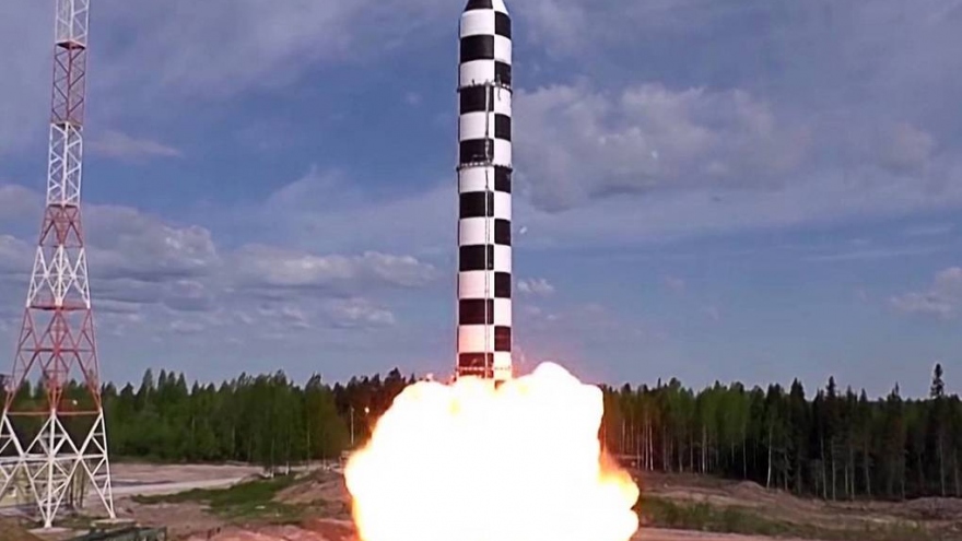Nga thử thành công tên lửa có thể mang đầu đạn 10 tấn nhắm vào bất kỳ nơi nào